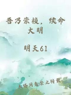 吾乃崇祯，续命大明